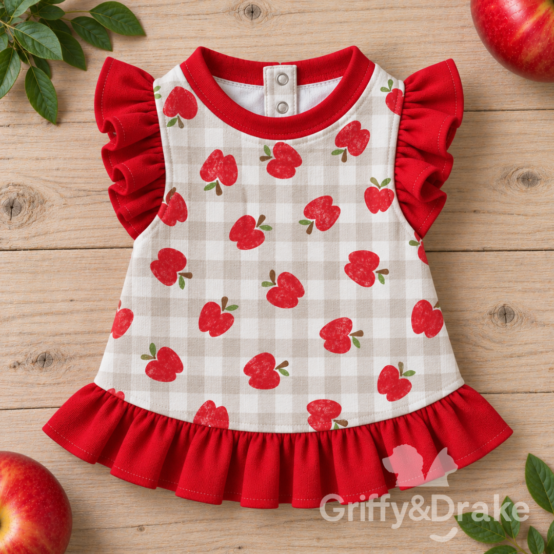 Apple of My Eye Ruffle Shirt