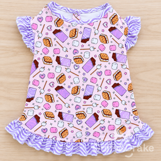 S'mores & Snuggles Ruffle Shirt